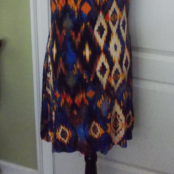 Cupio Blush Tribal Bodycon Tank Dress L - Picture 5 of 6